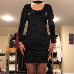 “Another story” velvet black dress